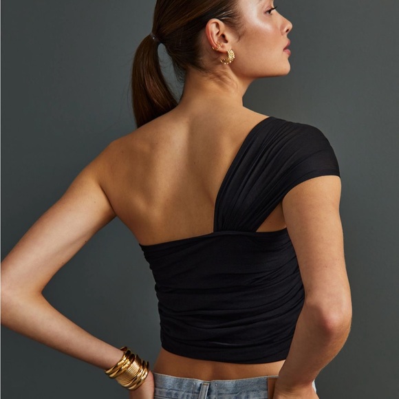 ✨ Anthropologie Maeve Tulle Bow Top Sz XL - Picture 3 of 5